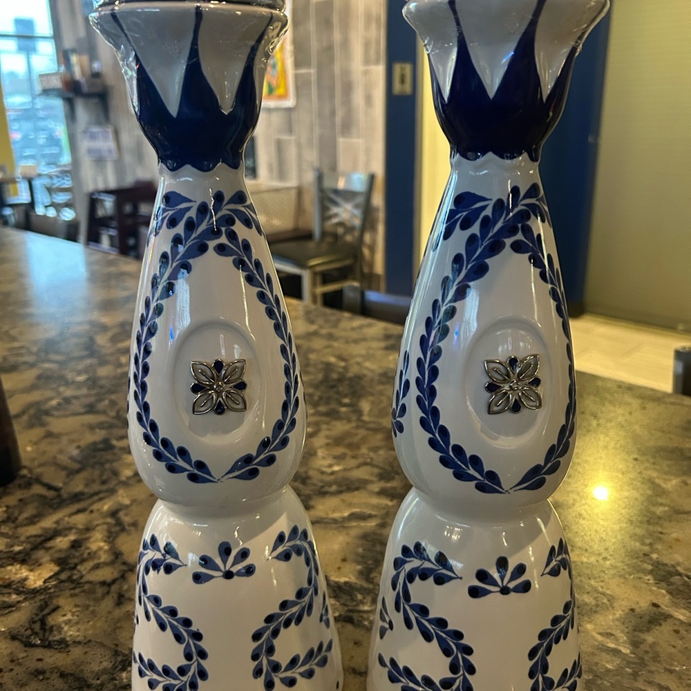Blue and White Ceramic Vases